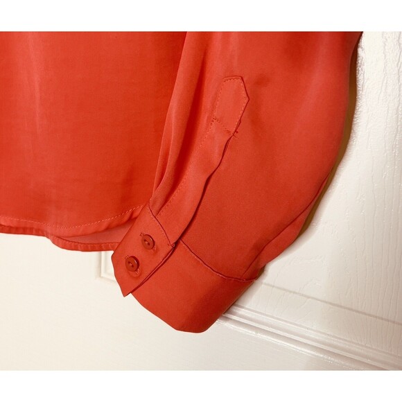 MSCH Moss Copenhagen MSCH Pullover Blouse Womens Size Small Salmon Coral Color - Picture 5 of 11